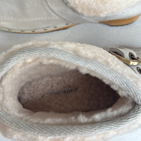 Free People Oak Clog Boots Dusty Bunny Sz 7.5 - Picture 7 of 12